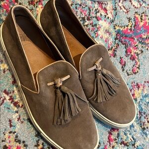 Frye Gemma Tassel Slip On Suede Sneaker